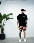 Floral Lifestyle Shorts - Black