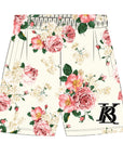 Floral Lifestyle Shorts - Cream